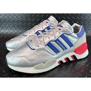 Adidas ZX 930 EQT Micropacer Silver Blue Red EF5558 Mens sneakers size 12